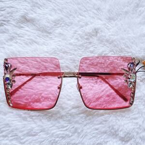 Nora Pink Square Sunglasses